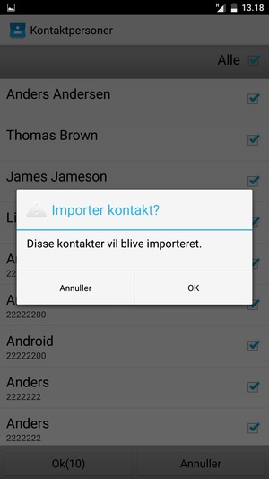 Vælg OK