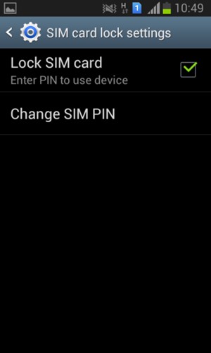 Select Change SIM PIN