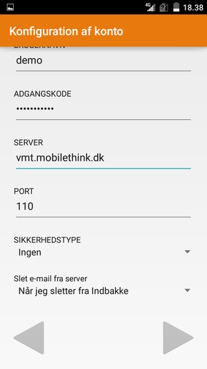 Scroll ned og vælg Næste