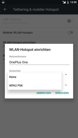 Wählen Sie WPA2 PSK