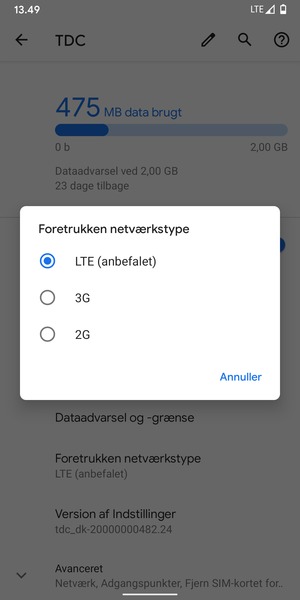 Vælg din foretrukne mulighed