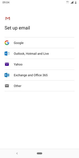 Select Exchange and Office 365