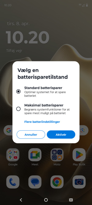 Vælg Aktivér