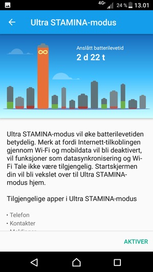 Velg AKTIVER