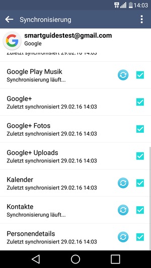 Ihre Kontakte von Google werden nun auf Ihr Handy synchronisiert