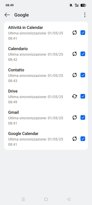 Assicurati che Contatto sia selezionato