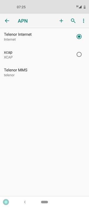 Telefonen din er konfigurert til MMS
