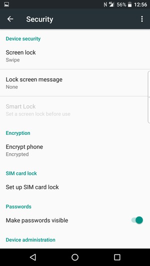 Select Set up SIM card lock