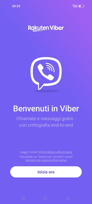 L'app è pronta per l'uso