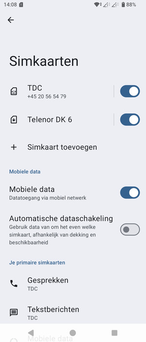 Uw eSIM is nu geactiveerd