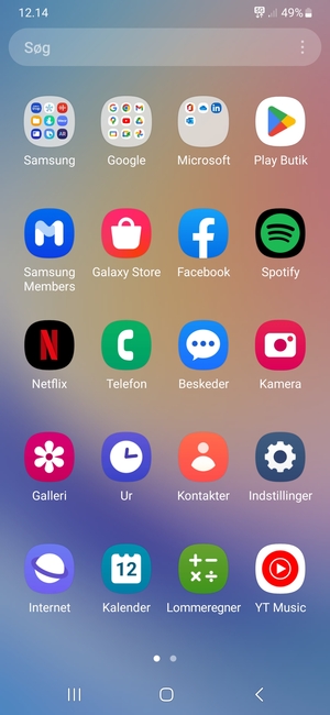 Vælg Indstillinger