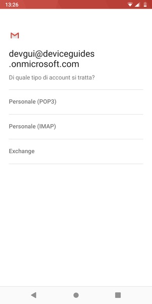 Seleziona Exchange