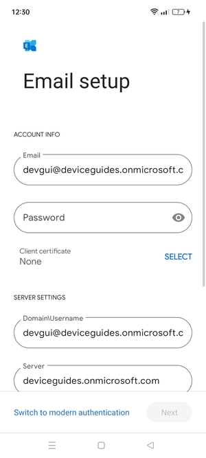 Enter your password