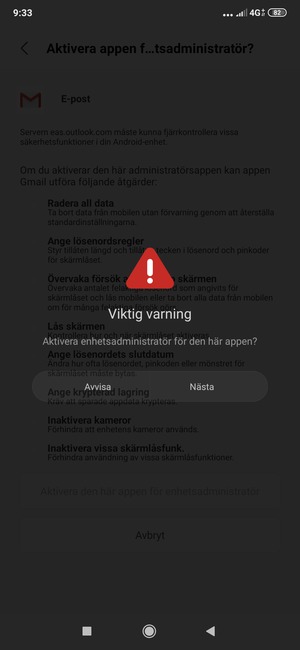 Välj Nästa