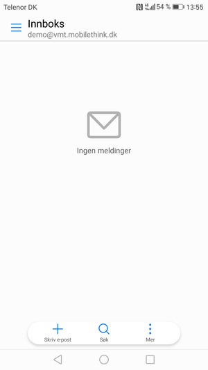 Kontoen er klar til bruk