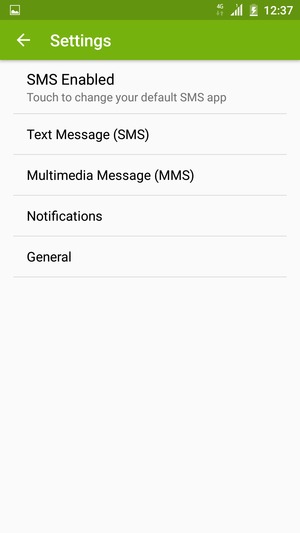 Select Text Message (SMS)