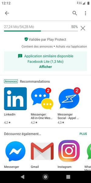 Veuillez attendre la fin de la procédure d'installation