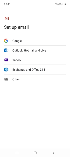 Select Outlook, Hotmail and Live