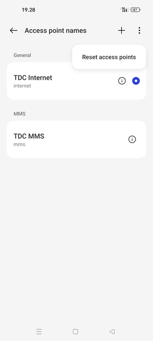 Select Reset access points