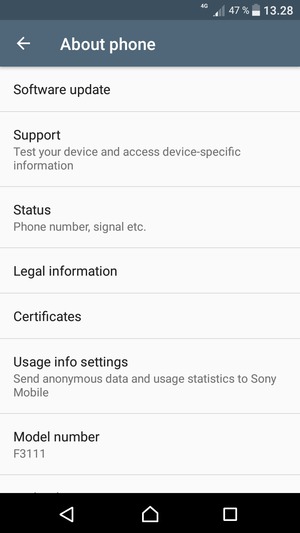 Select Software update