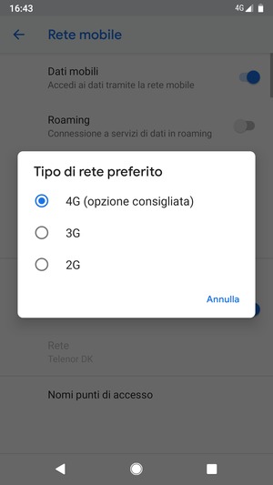 Seleziona la tua opzione preferita