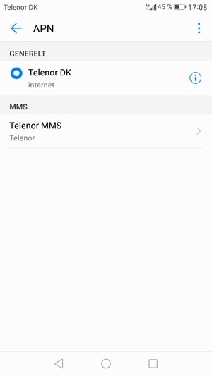 Telefonen din er konfigurert til MMS