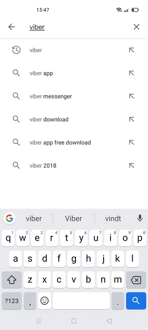 Voer de app-naam in en selecteer Zoeken