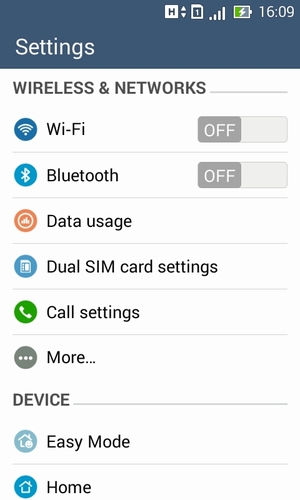 Select Wi-Fi