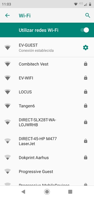 Ahora está conectado a la red Wi-Fi