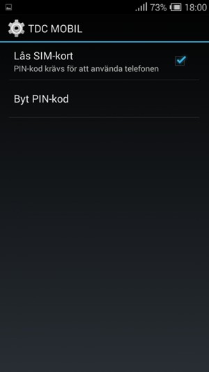 Välj Byt PIN-kod