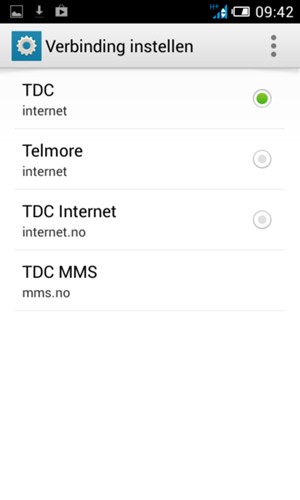 Uw telefoon is nu geïnstalleerd voor mms