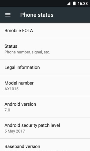Select Bmobile FOTA