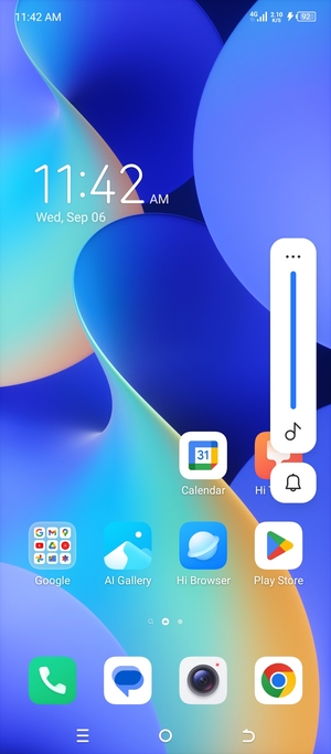 Continue to press to take the volume down to the required level