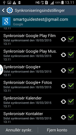 Dine kontakter fra Google vil nu blive synkroniseret med din smartphone