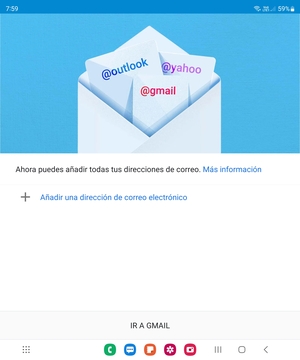 Seleccione Añadir una dirección de correo electrónico