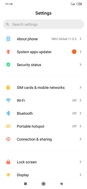 Select About phone