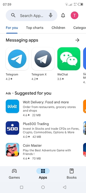 Select the Search bar