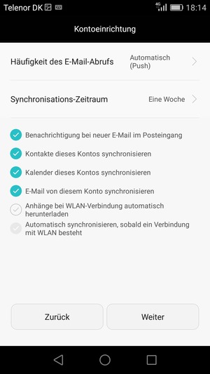 Wählen Sie Weiter