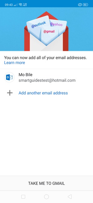 Select TAKE ME TO GMAIL