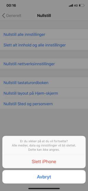 Velg Slett iPhone