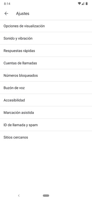 Seleccione Buzón de voz