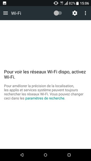 Activer le Wi-Fi