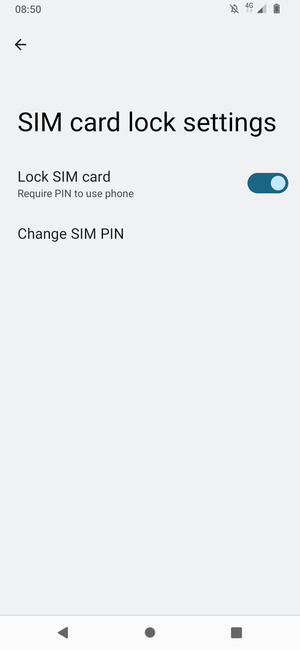 Select Change SIM PIN