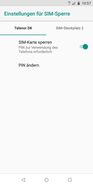 Wählen Sie Public und PIN ändern
