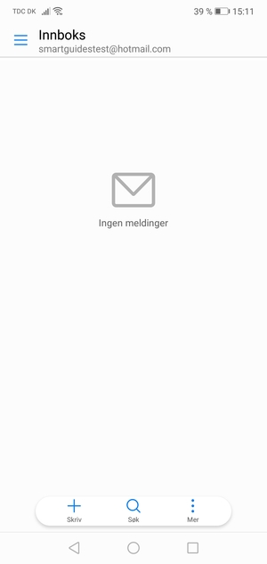 Hotmail er klar til bruk