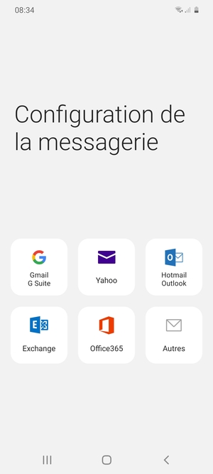 Sélectionnez Hotmail Outlook
