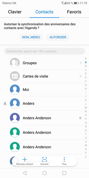 Sélectionnez Plus
