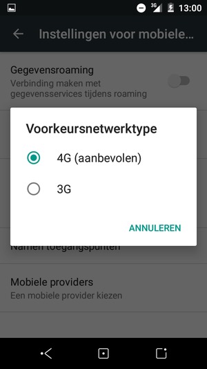 Selecteer uw voorkeursoptie