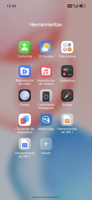Seleccione Contactos