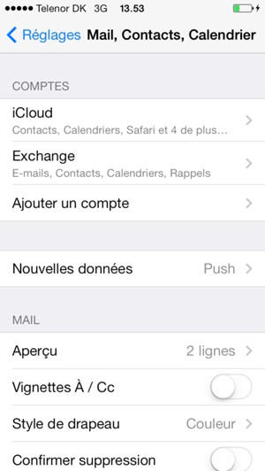 Sélectionnez Ajouter un compte